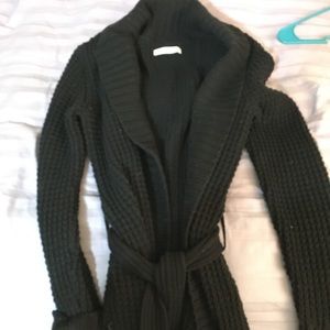 Black Heavy Cardigan